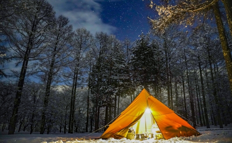 冬キャンプの風景